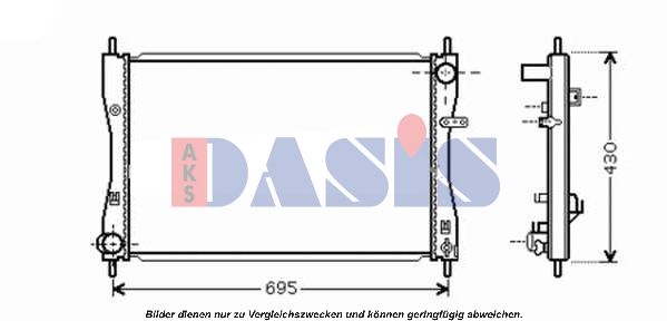 AKS DASIS Radiators, Motora dzesēšanas sistēma 140073N